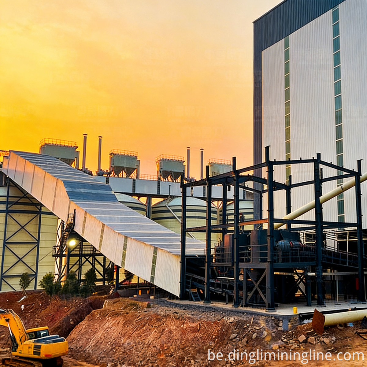 Fixed Sand Gravel Aggregate Line